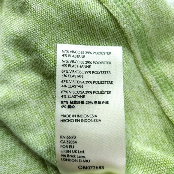 Free People We the Free Courtney Hacci Green Muscle Tee sz L - Picture 6 of 7